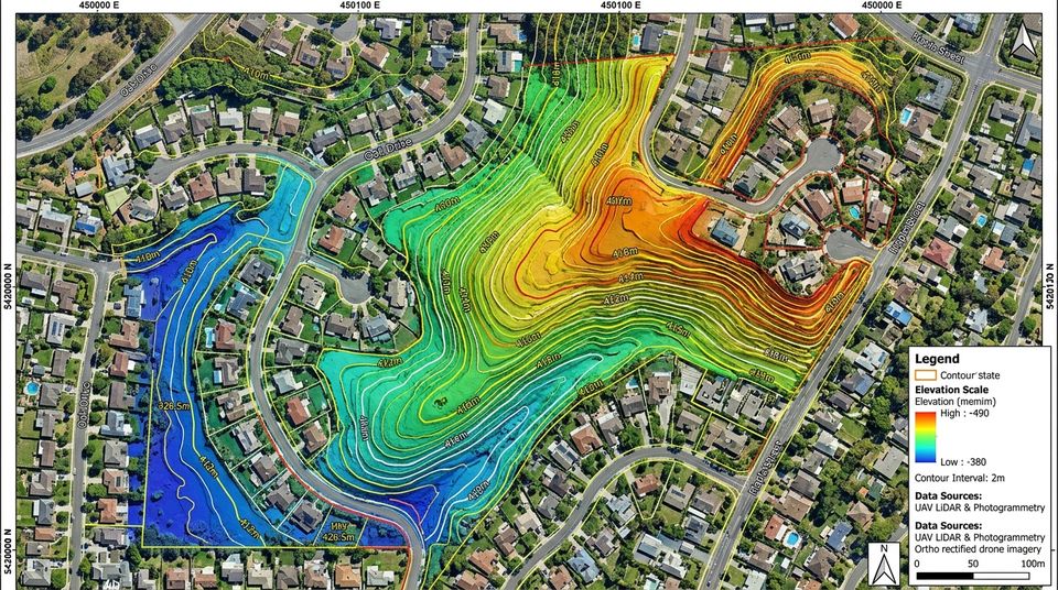 Drone LiDAR terrain survey over the Borrowdale North site, Harare