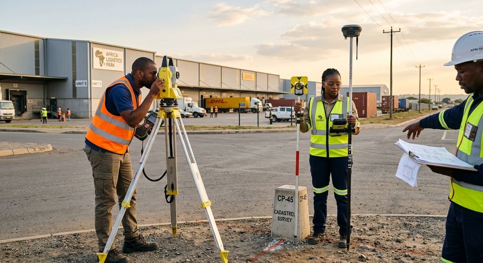 Boundary survey at the Ruwa Industrial Park subdivision